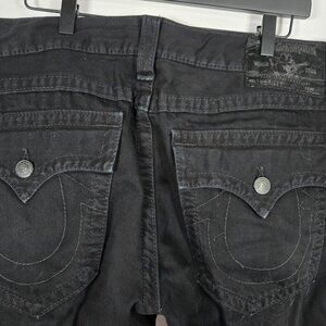 True Religion Men's Black Denim Jeans, Size 36